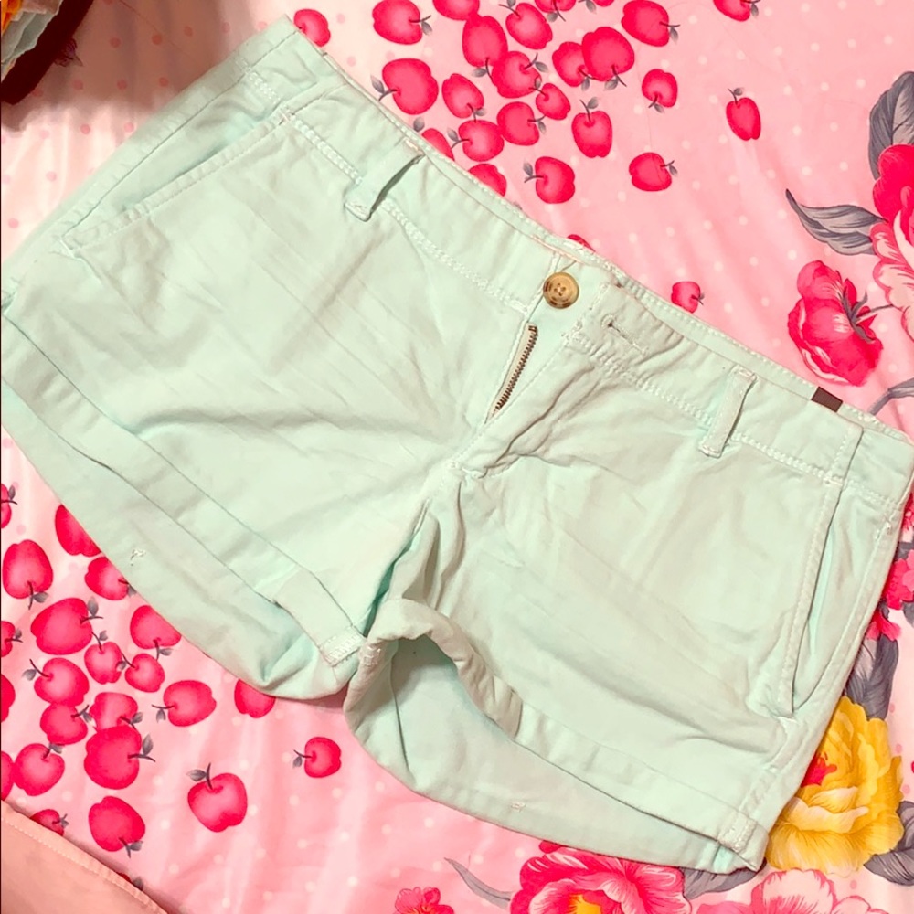 Mint shorts